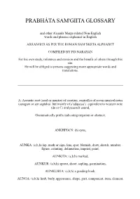 Prabhat Samgiita Glossary