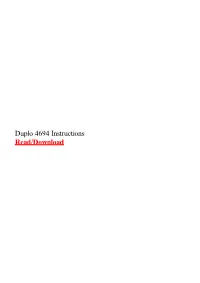 Duplo 4694 Instructions