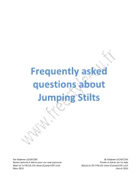 Frequently Asked Questions About Jumping Stilts