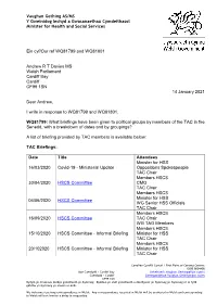 Information Further to Written Question 81799 81801