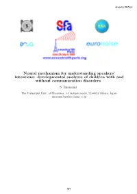 Neural Mechanism for Understanding Speakersâ Intentions