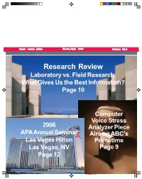 Research Review Laboratory Vs