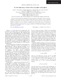 Ab Initio High-Energy Excitonic Effects in Graphite and Graphene