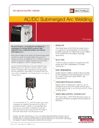 AC/DC Submerged Arc Welding