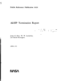 ALSEP Termination Report