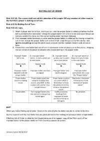 Batting out of Order Document 8.10.2018.Pdf