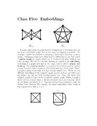 Class Five: Embeddings