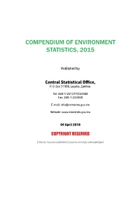 Compendium of Environment Statistics, 2015