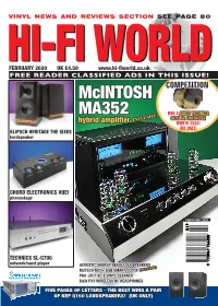 HI-FI WORLD Solid Power Mcintosh Release a Powerful Hybrid Amplifier with Solid-Sate Output, Fronted by Valves