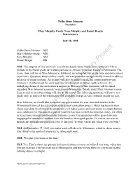Interview with Nellie Stone Johnson