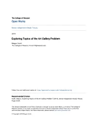 Exploring Topics of the Art Gallery Problem