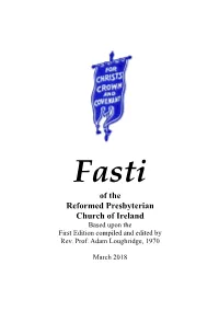 Fasti RPCI 2018