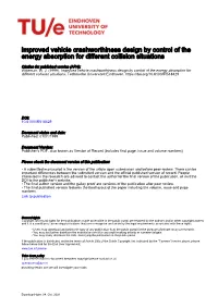 Improved Vehicle Crashworthiness Design by Control of the Energy Absorption for Different Collision Situations