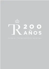 Más De Hoy Más De Todos Más Teatro Real