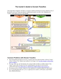 The Insider's Guide to Domain Transfers