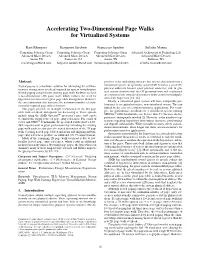 Accelerating Two-Dimensional Page Walks for Virtualized Systems