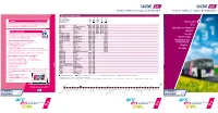 Ligne Ligne Horaires Valables À Compter Du 01/09/2013 Horaires Valables À Compter Du 01/09/2013