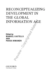 Reconceptualizing Development in the Global Information Age