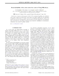 Renormalizability of the Center-Vortex Free Sector of Yang-Mills Theory