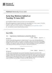 View Early Day Motions PDF File 0.06 MB