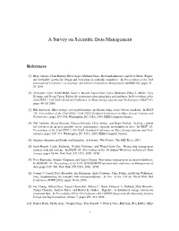 A Survey on Scientific Data Management