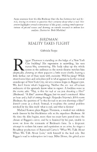 Birdman: Reality Takes Flight