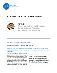 Conversations with Mike Milken