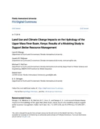 Land Use and Climate Change Impacts on the Hydrology of the Upper Mara River Basin, Kenya: Results of a Modeling Study to Support Better Resource Management