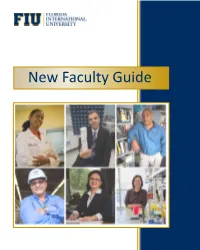 New Faculty Guide Table of Contents WELCOME from PRESIDENT ROSENBERG