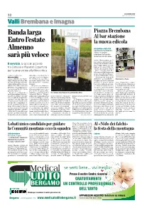 Banda Larga Entro L'estate Almenno Sarà Più Veloce