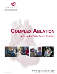 Complex Ablation a Guide for Patients and Families