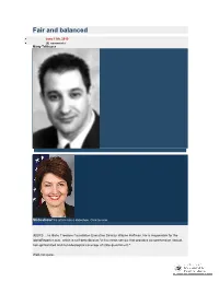 Fair and Balanced