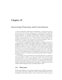 Generating Functions Handout