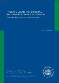 Hybrid Etlearning for Rural Secondary Schools In