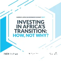 Investing in Africa's Transition