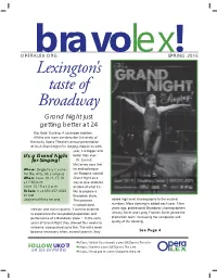 Lexington's Taste of Broadway Grand Night Just Getting Better at 24