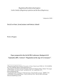 The Global Diffusion of Regulatory Capitalism