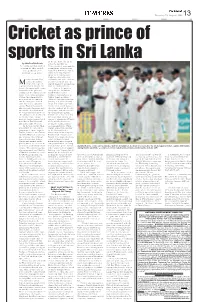 Thursday 7Th August, 2008 13 by Michael Roberts an Editorially
