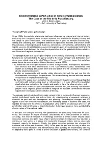 Transformations in Port-Cities in Times of Globalisation: the Case of the Rio De La Plata Estuary
