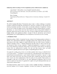 Enhancing Student Learning of Two-Level Quantum Systems with Interactive Simulations