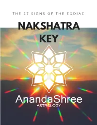 Nakshatra Key