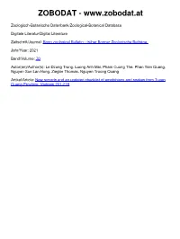 New Records and an Updated Checklist of Amphibians and Snakes From