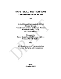 Draft Coordination Plan Revision History