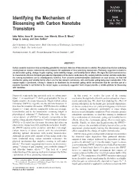 Identifying the Mechanism of Biosensing With