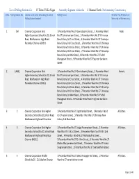 List of Polling Stations for 15 Thiru-Vi-Ka-Nagar Assembly Segment Within the 2 Chennai North Parliamentary Constituency Sl.No