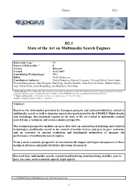 D2.1 State of the Art on Multimedia Search Engines