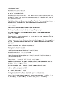 Teacher Read Through of Additional Member System Resource