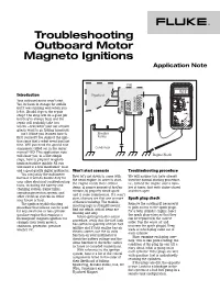 Troubleshooting Outboard Motor Magneto Ignitions Application Note