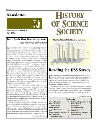 History of Science Society’S Most Valued Functions
