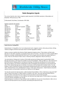 Radio Navigation Signals